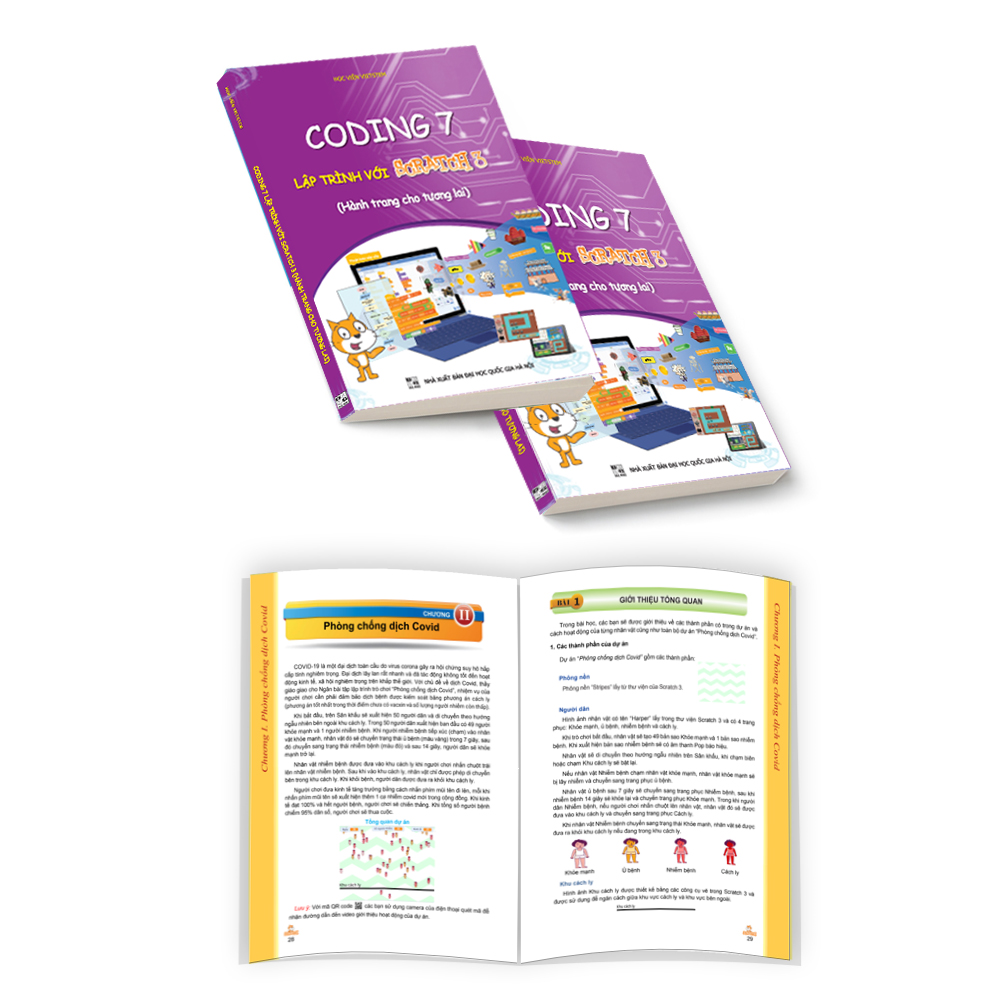 Sách Coding 7 lập trình với Scratch 3