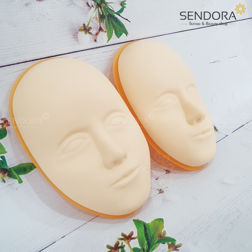 [HCM]Combo Đế và Da 3D tập phun xăm hình khuôn mặt