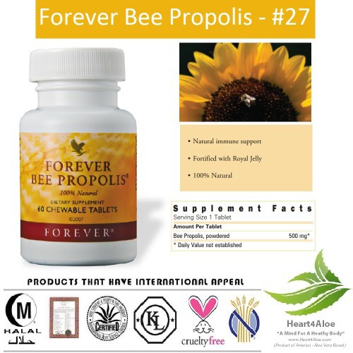 [CHÍNH HÃNG] Viên Sáp Ong Forever Bee Propolis. 60 viên/lọ
