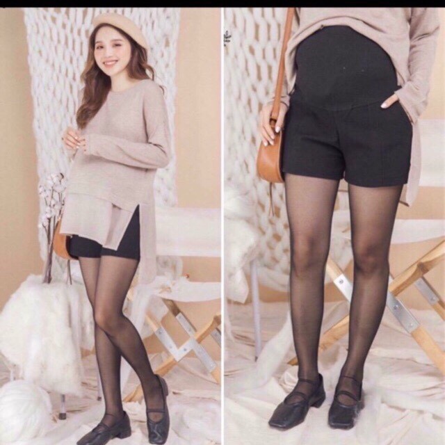 [Hoàn Tiền 6%] Quần short bầu chất dạ