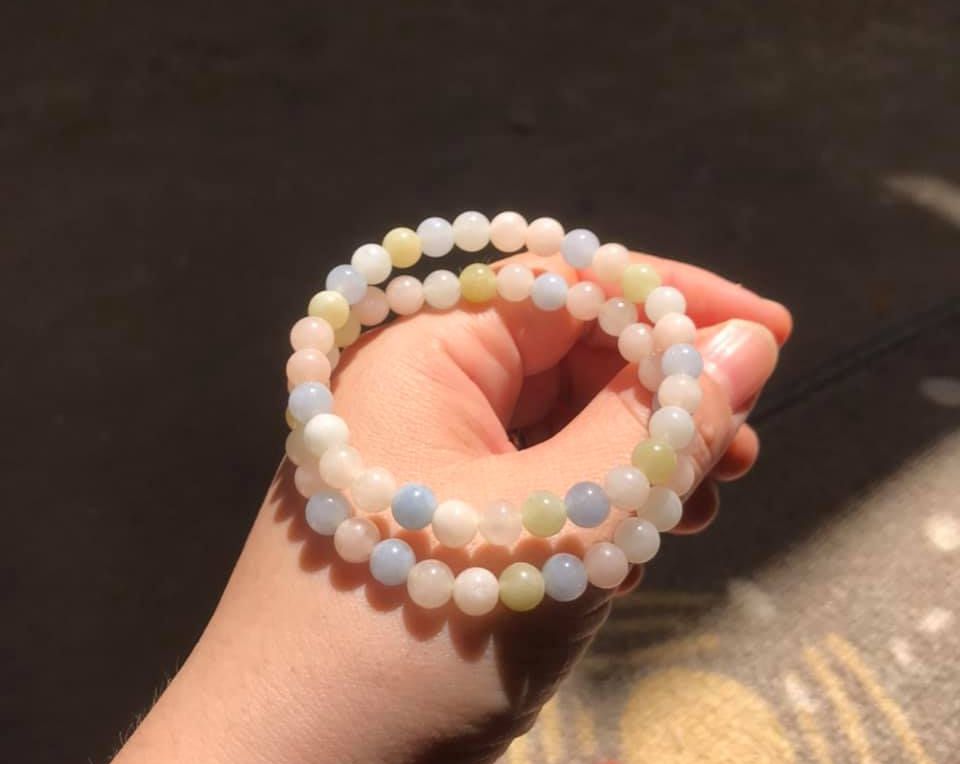 VÒNG TAY ĐÁ  BERRY NHIỀU MÀU size hạt 6ly