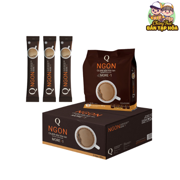 Cà Phê Hòa Tan Trần Quang 3in1 Ngon 24 ống