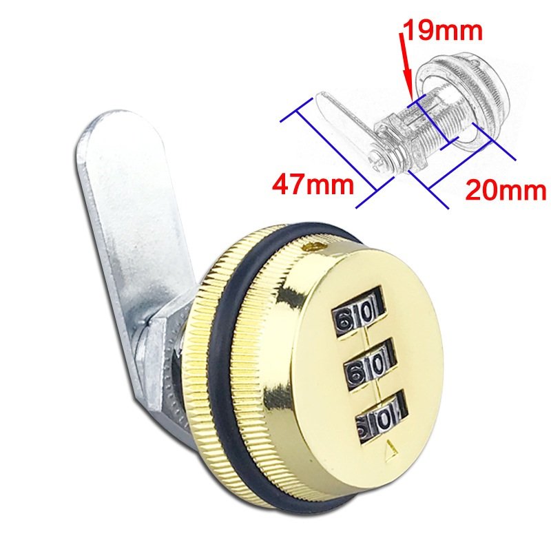 [HCM]Ổ khoá mã số núm xoay L20