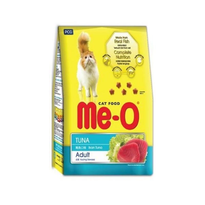 [Hoàn Tiền 10%] Thức ăn dạng hạt cho mèo lớn ME-O gói 350gr - Hải sản - Cá Ngừ