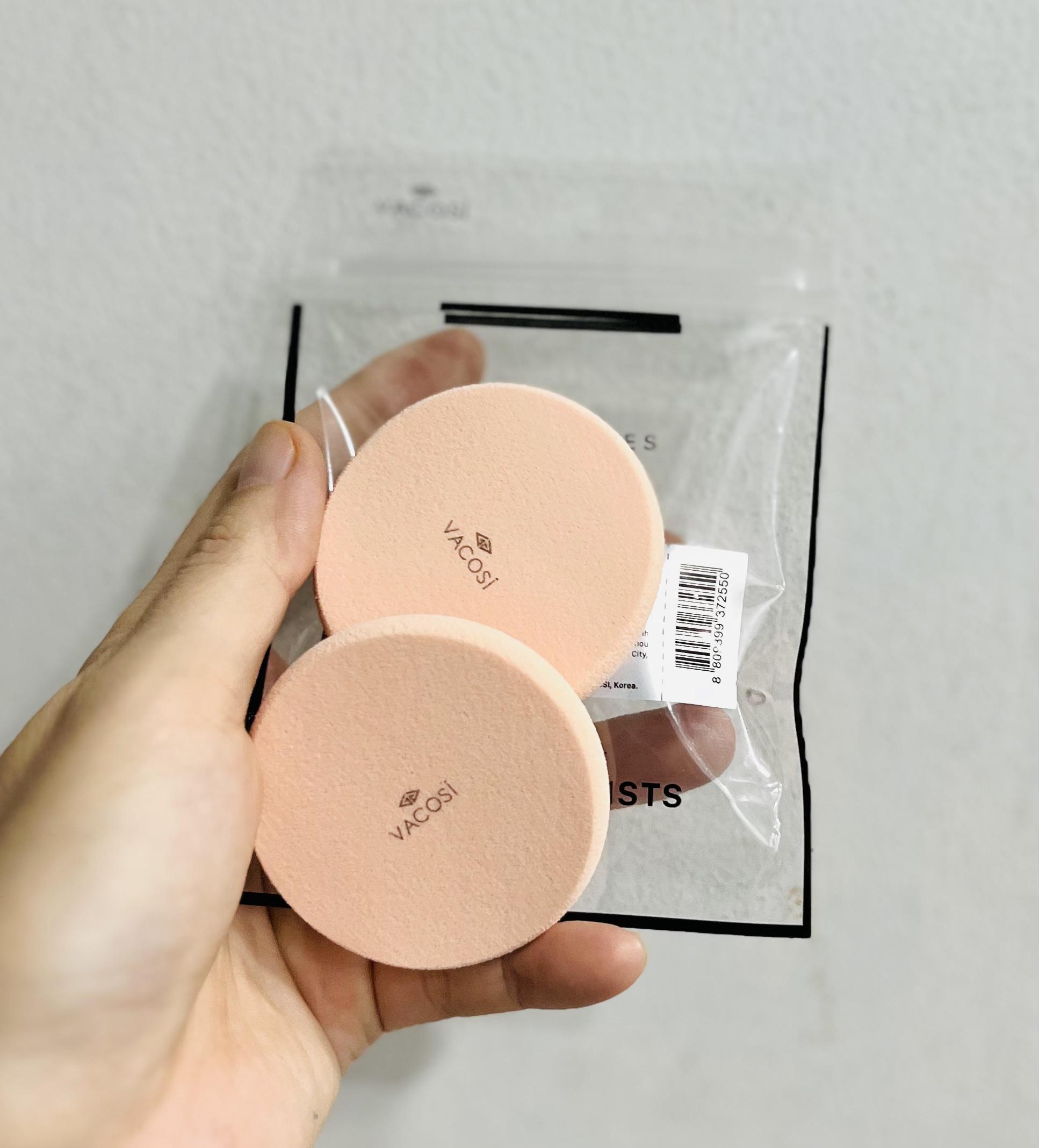 [HCM] Bông phấn vacosi ướt tròn nhỏ (túi 2 cái ) - Mã sp BP03