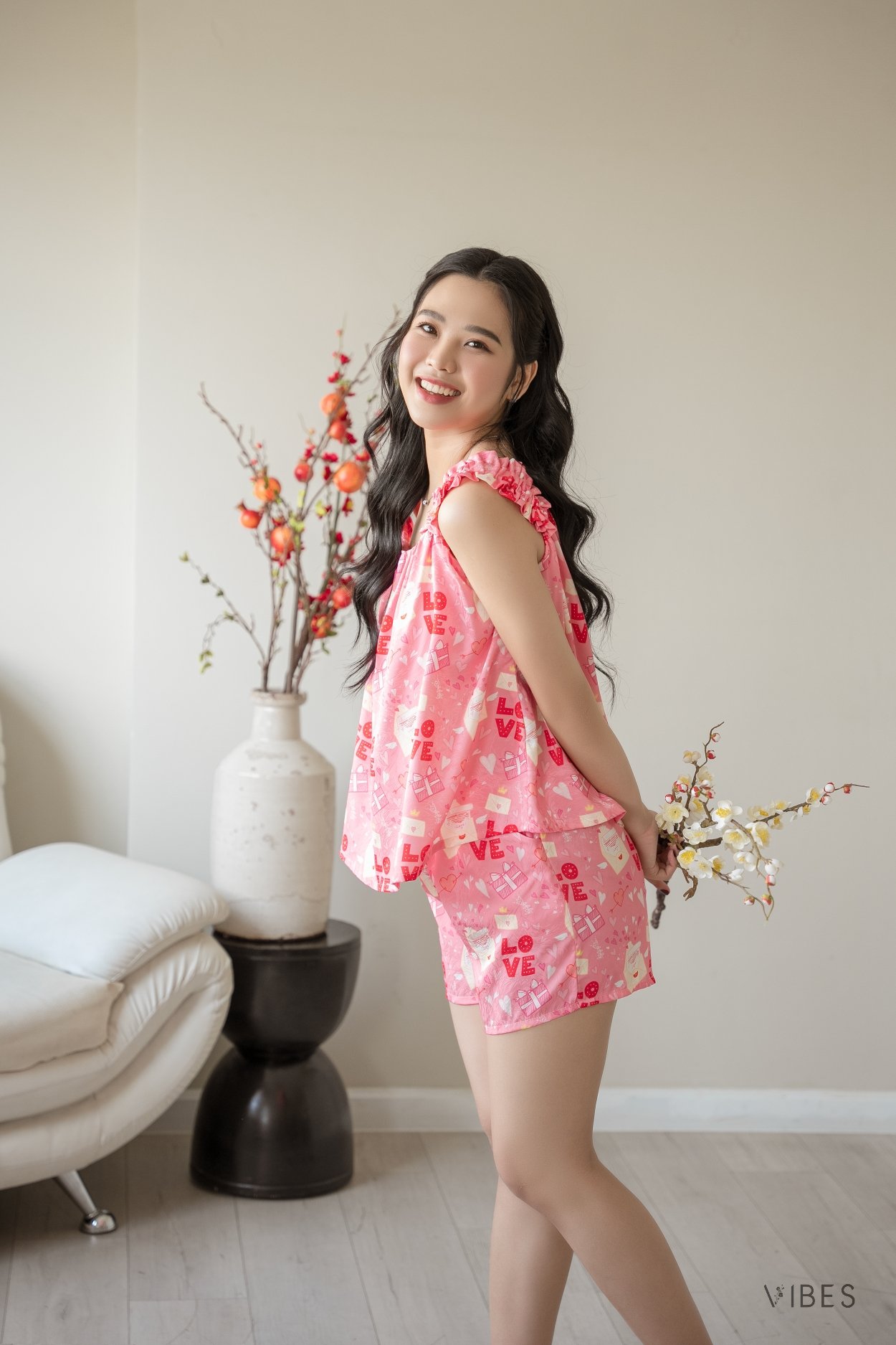 VIBES Đồ bộ 2 dây bản to Lovely Straps Set