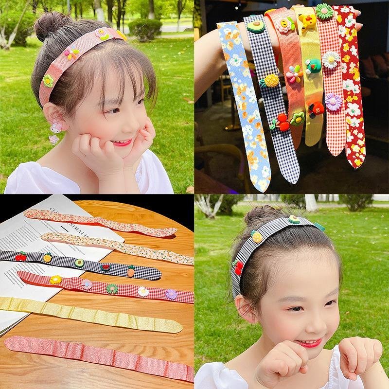 Băng Đô Dán Tóc Mái Cho Bé Hình Hoạt Hình Dễ Thương