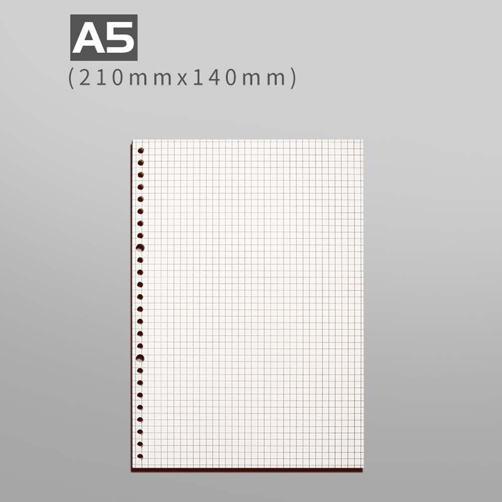 XAVIE A4 A5 B5 60 Sheets Paper Stationery Office School Supplies Refill Spiral Binder Grid Diary Notepad Inner Core Paper Loose Leaf Notebook Page Planner