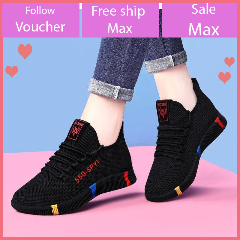 Giày sneaker thể thao nữ thời trang mới nhất buộc dây siêu nhẹ V245