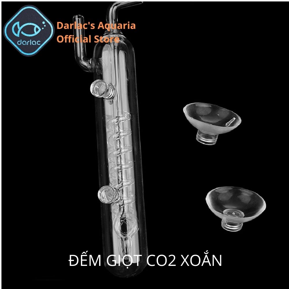 Đếm giọt CO2 xoắn ốc kiểu dáng ADA