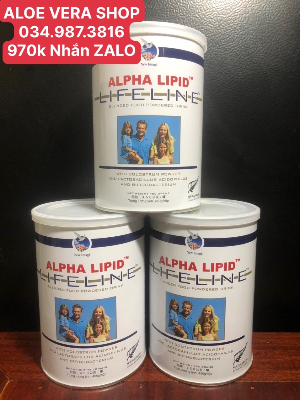 Combo 3 Hộp Sữa Non Alpha Lipid Chính Hãng New Zealand