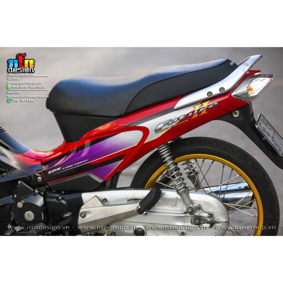 Tem rời dán xe future 2 mẫu zin đỏ tím đen
