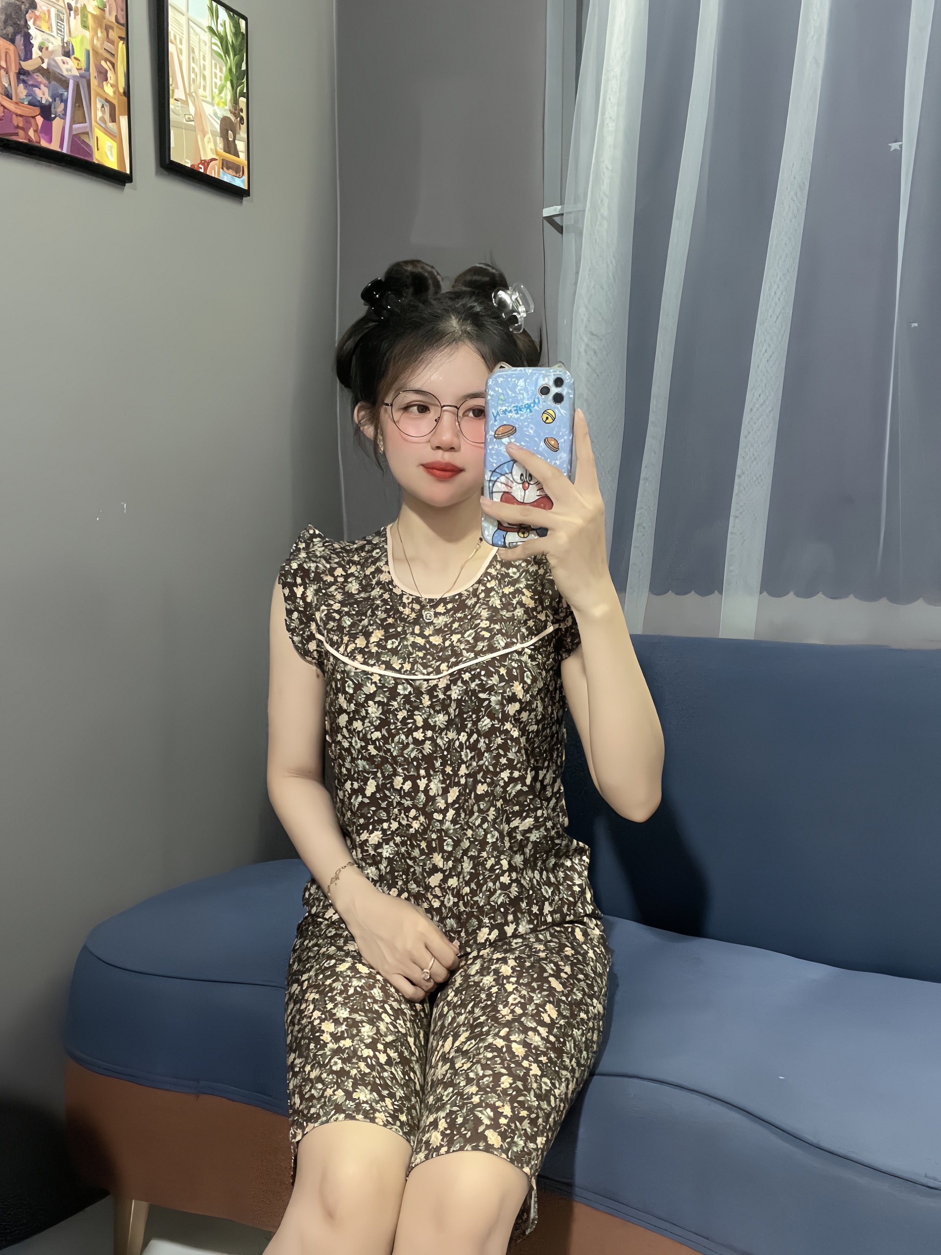 SET BỘ THỜI TRANG MẶC NHÀ VẢI LỤA MỀM MỊN SIZE 40-65KG