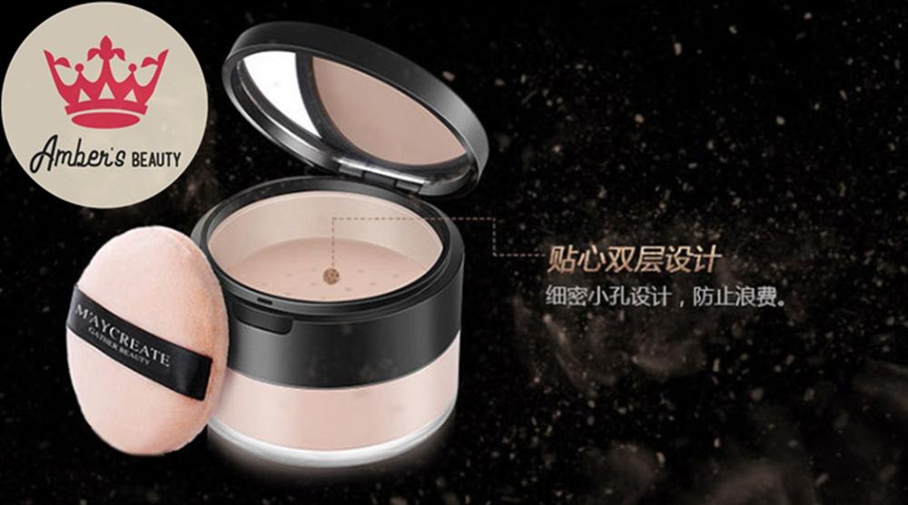 Phấn Phủ Dạng Bột Maycreate Powder Cho Da Mịn Màng Chống Nhờn Mỏng Nhẹ L0229