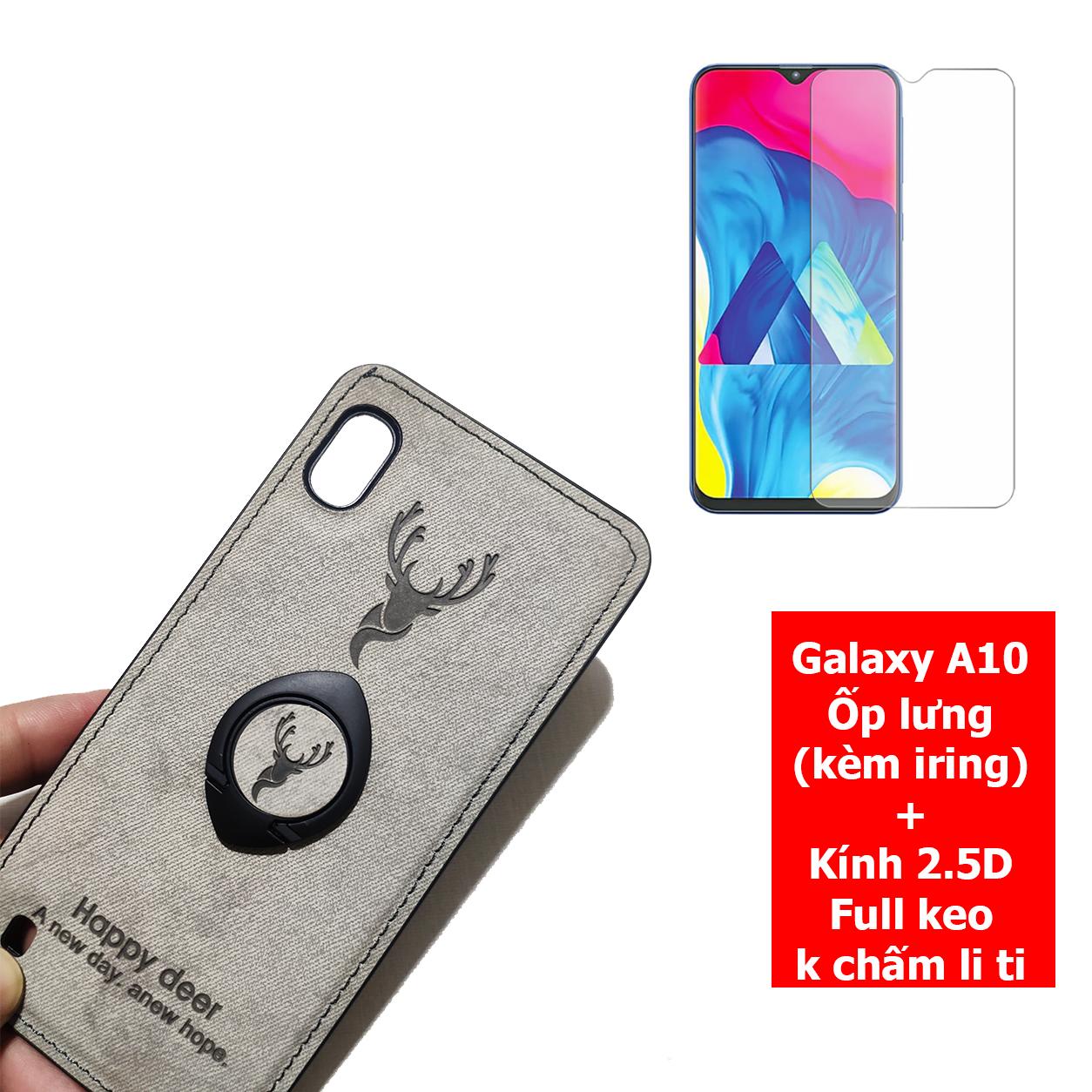 Bộ ốp lưng kèm iring kính cường lực Galaxy A10