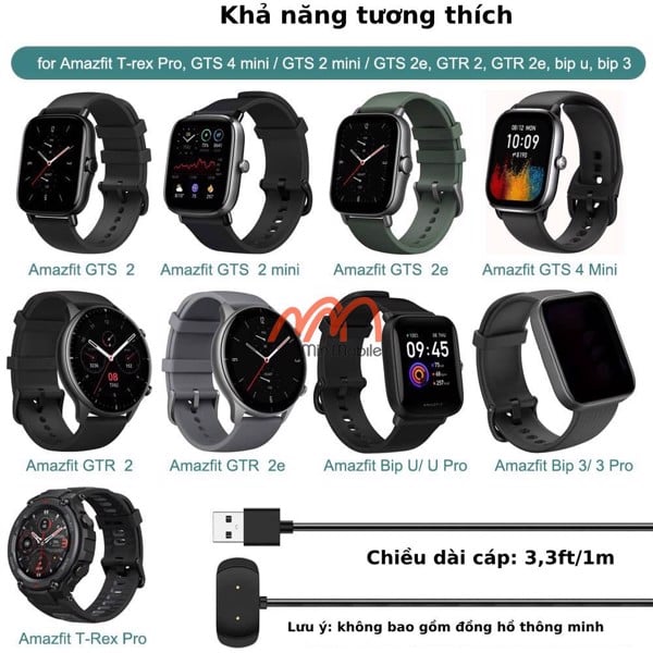 Đế Sạc - Cáp Sạc Amazfit GTS 4 mini