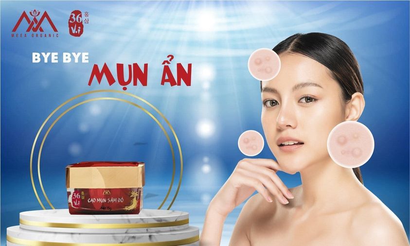 [HCM] (Mới) Cao Mụn Sâm Đỏ 36 Vị (Hộp 15g) Date Mới - Meea Organic