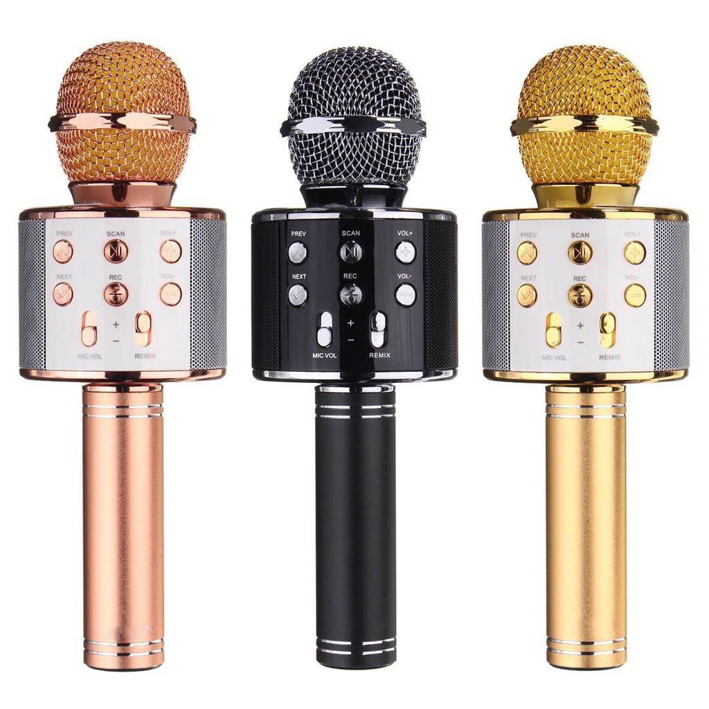 Mic karaoke ws 858 kèm loa