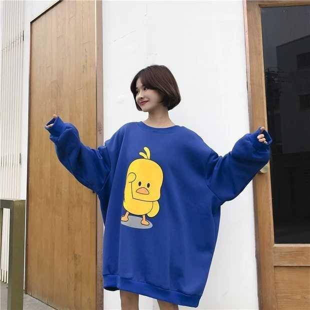 Áo sweater nam nữ vịt con nhìn xa trông rộng tp402
