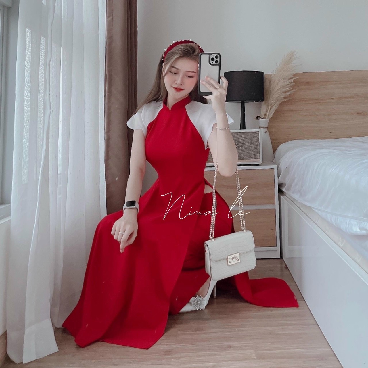 SÉT CÁCH TÂN LỤA 100D PHỐI TAY TƠ DỊU DÀNG SIÊU XINH SSMSDX366
