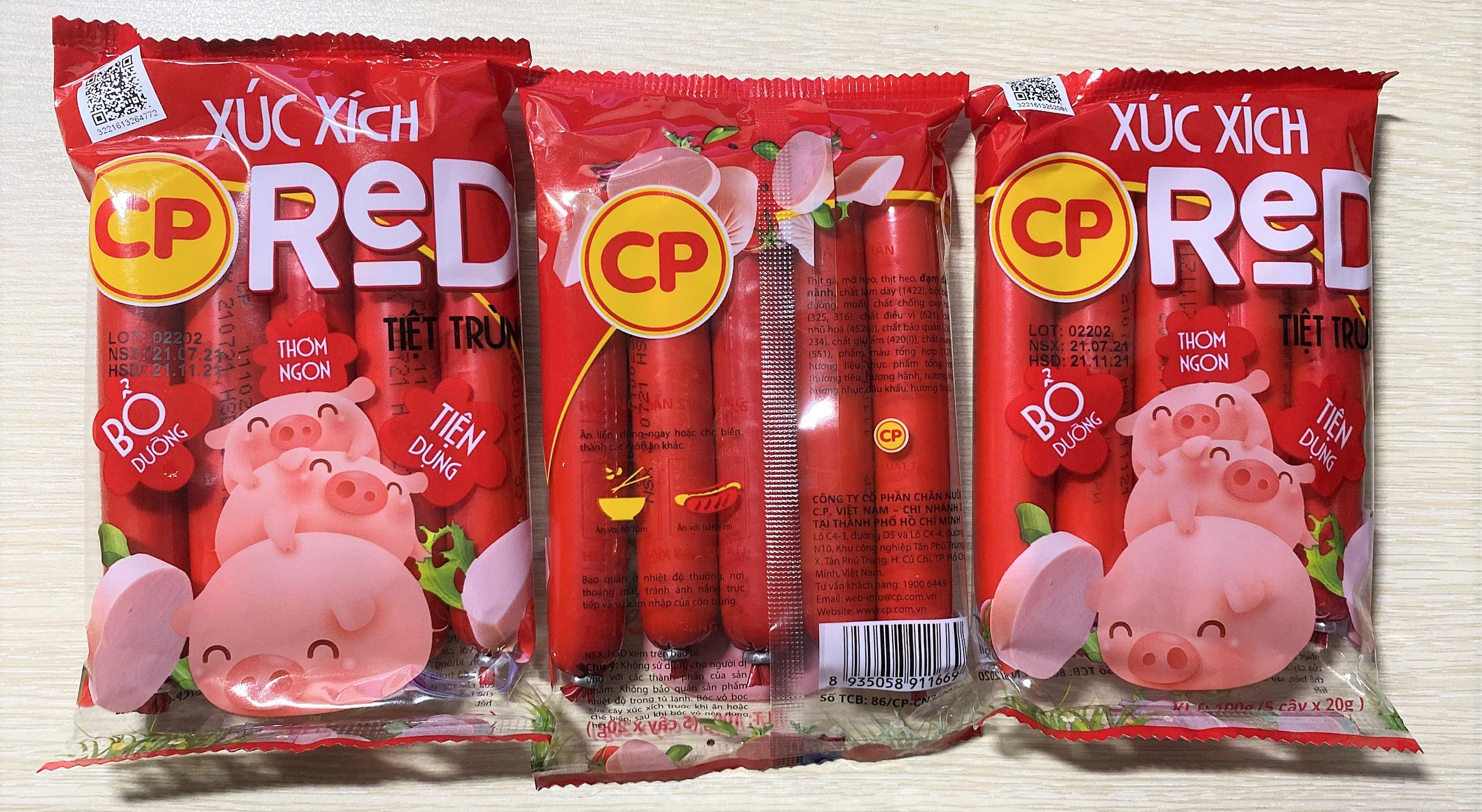 Xúc xích CP 20g (Combo 10 gói)
