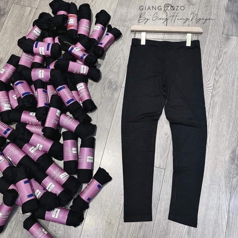 Quần legging DÀI cuộn hồng đủ size