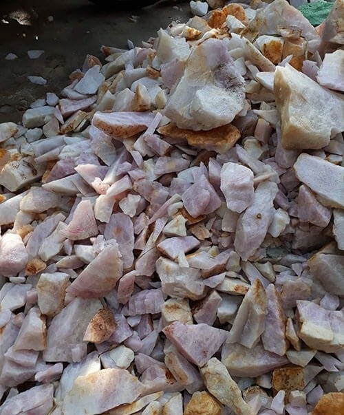 [HCM]Đá thạch anh trắng thô phong thủy 1 kg