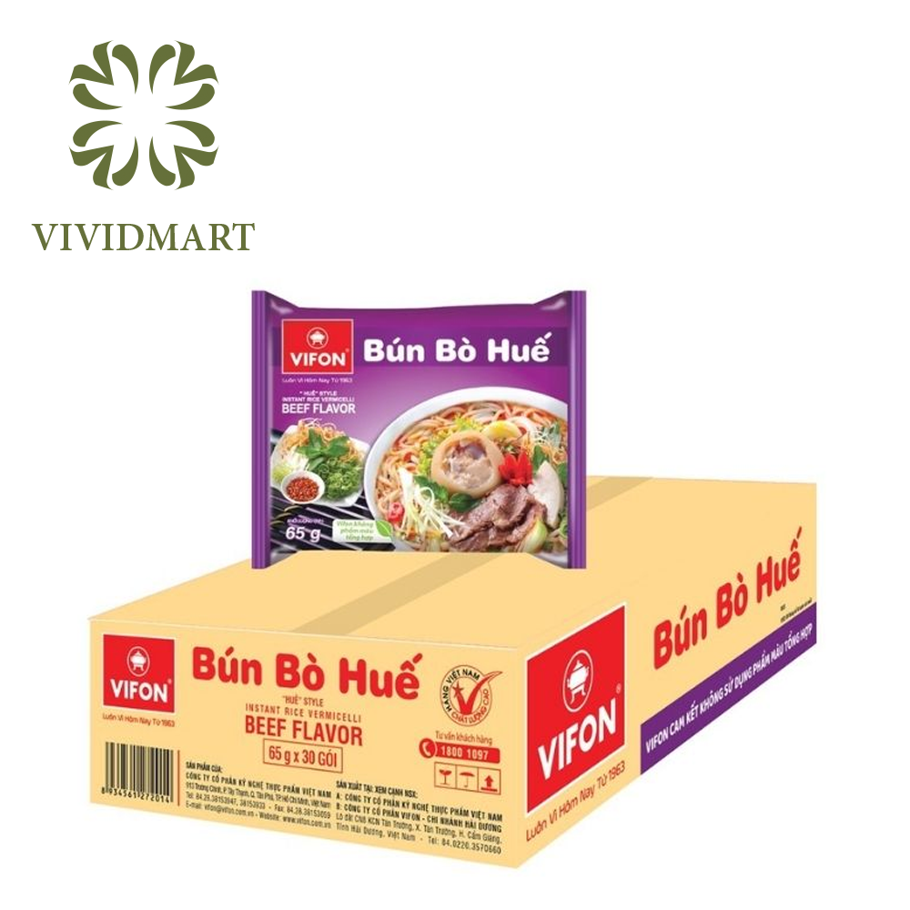 Bún tôm , bún riêu cua có túi riêu cua thật, bún giò heo , bún bò huế – vifon