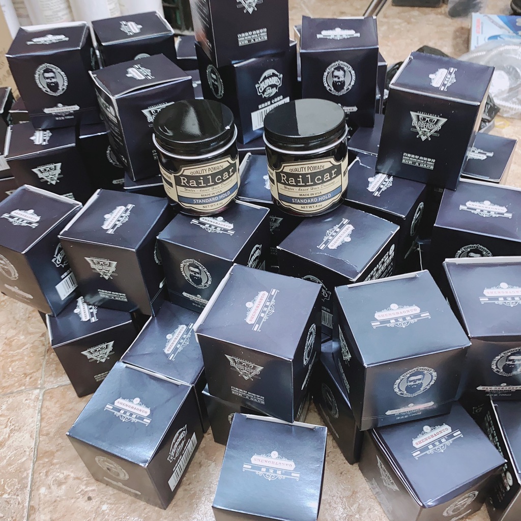 Sáp vuốt tóc railcar quality pomade 100gr. tạo kiểu, giữ nếp cho tóc.
