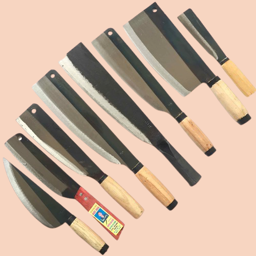 Bộ dao nhà bếp 8 con, dao tông cán sắt CS005