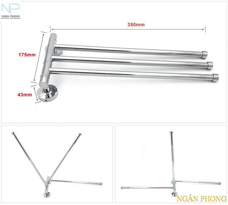[HCM]THANH TREO KHẮN INOX 201- 3 THANH