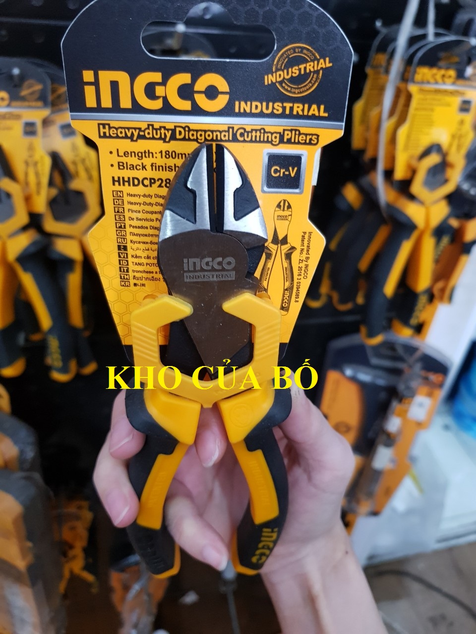 Kềm cắt đầu nặng 7"/180mm INGCO HHDCP28188