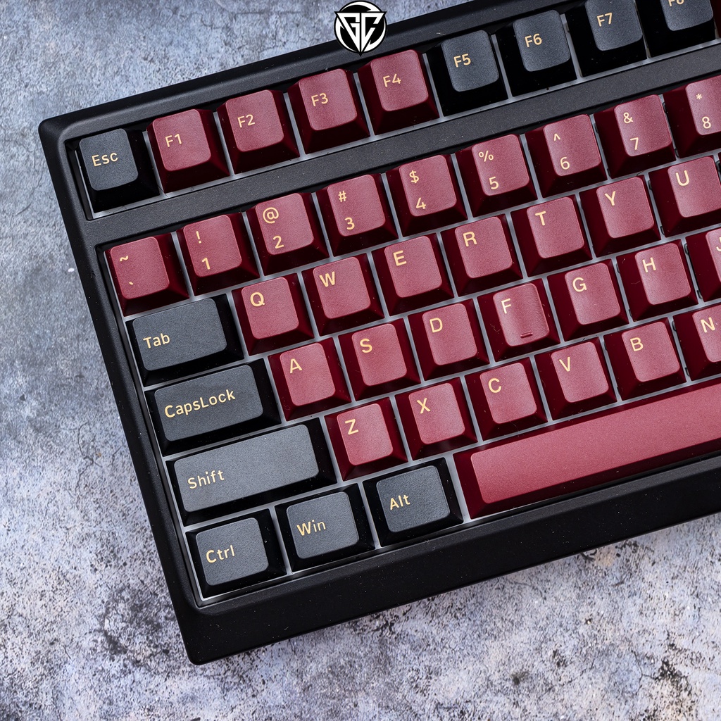 Keycap SAMURAI RED 162 nút nhựa ABS Doubleshot