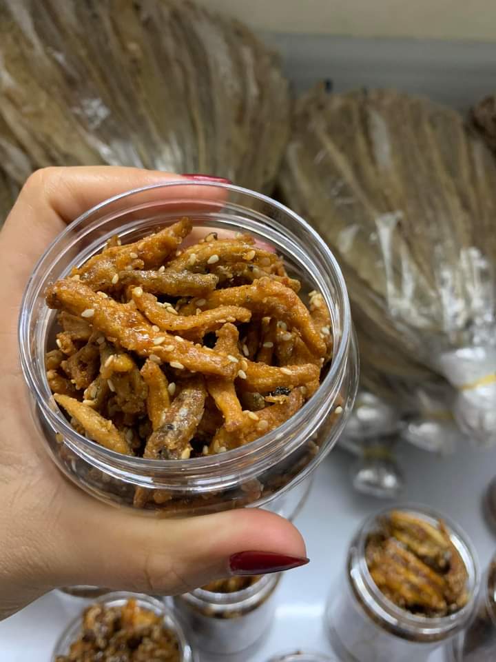 Khô cá cơm tẩm (có mè)