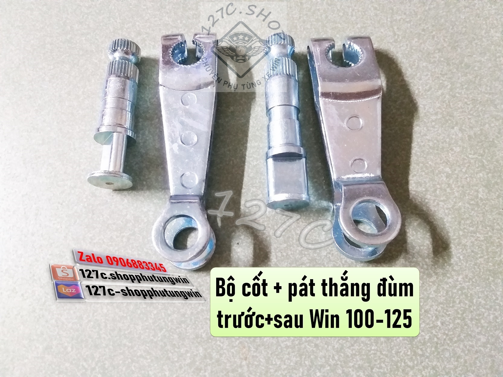 Bộ cốt + pát thắng đùm trước sau Win 100 Win 125