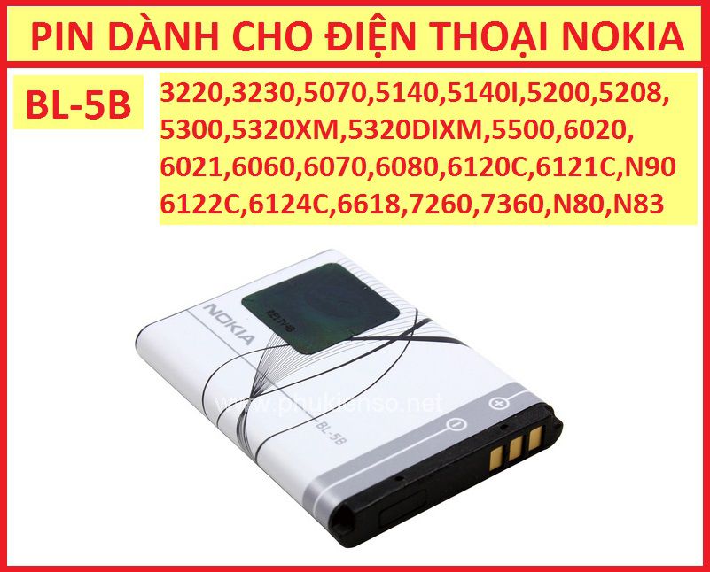 Pin nokia xịn BL-5B