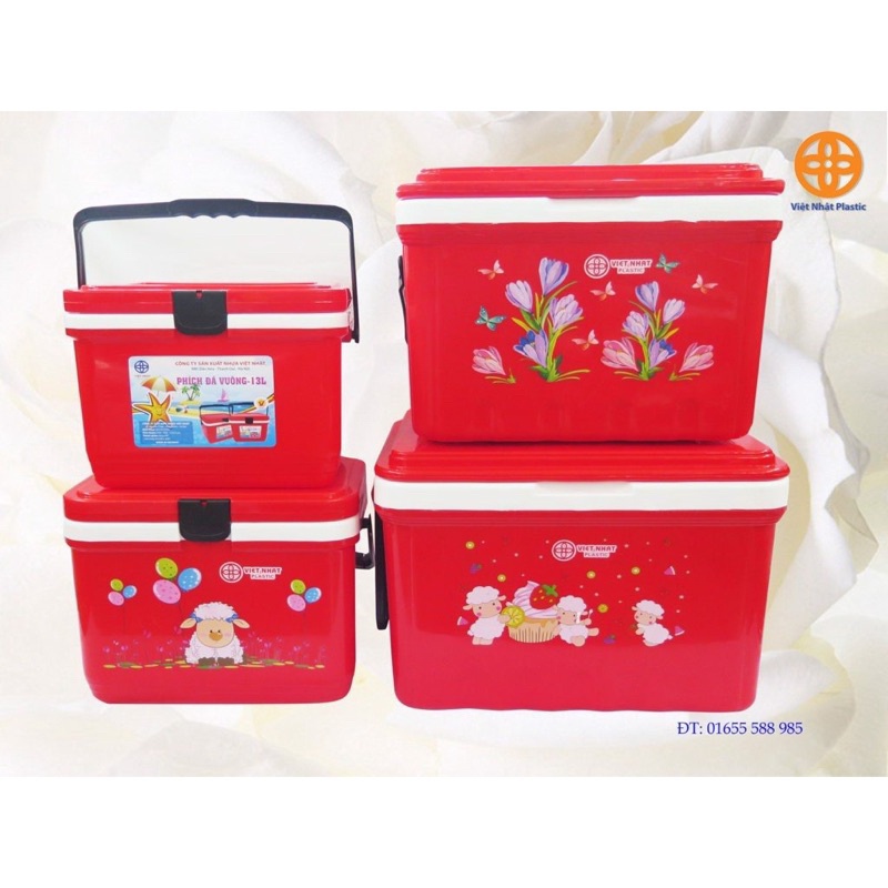 Thùng đựng đá - bình đựng đá giữ nhiệt Việt Nhật 13 lít, 16 lít
