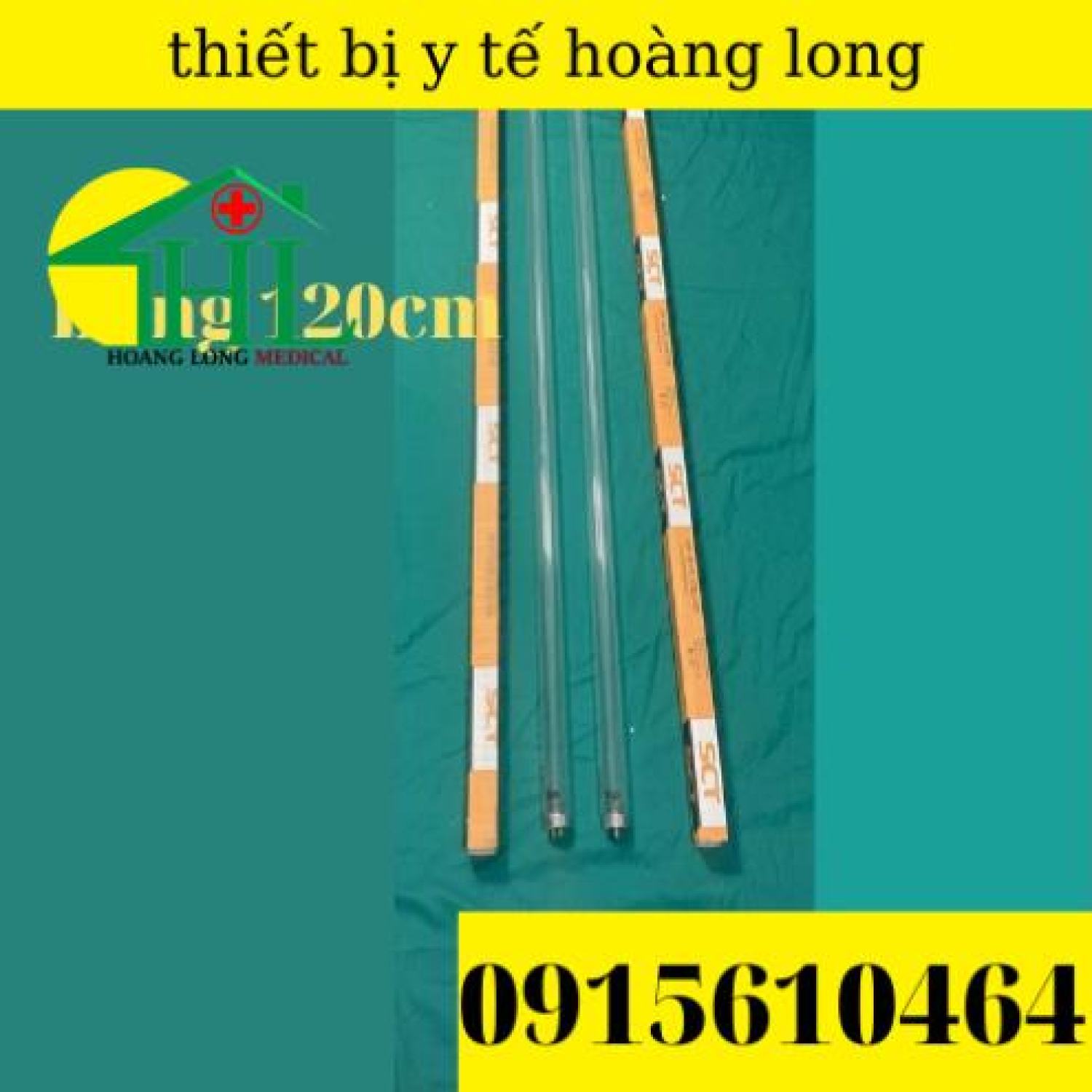 [ComBo Máng + Bóng UV 120cm ] Đèn Cực Tím Diệt Khuẩn Không Khí - Inox