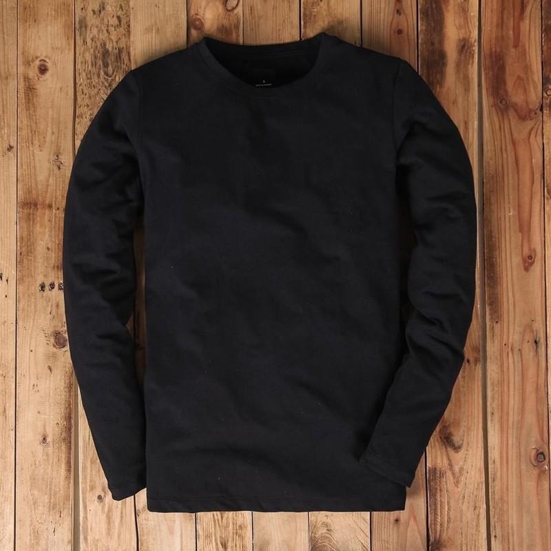 Áo Thun dài tay nam có size lớn chất cotton màu đẹp phù hợp thu đông