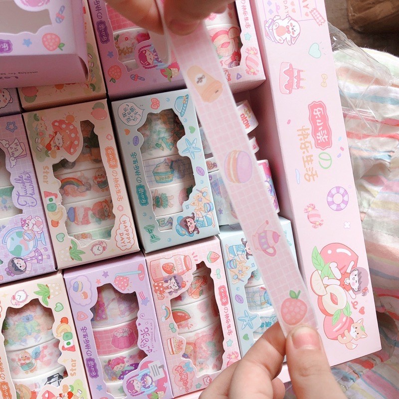 Combo 32 cuộn băng dính washi tape