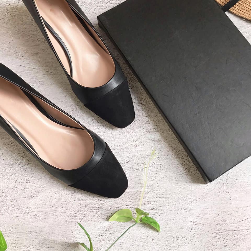 Giày Cao Gót Gót Vuông Nữ G39 5p