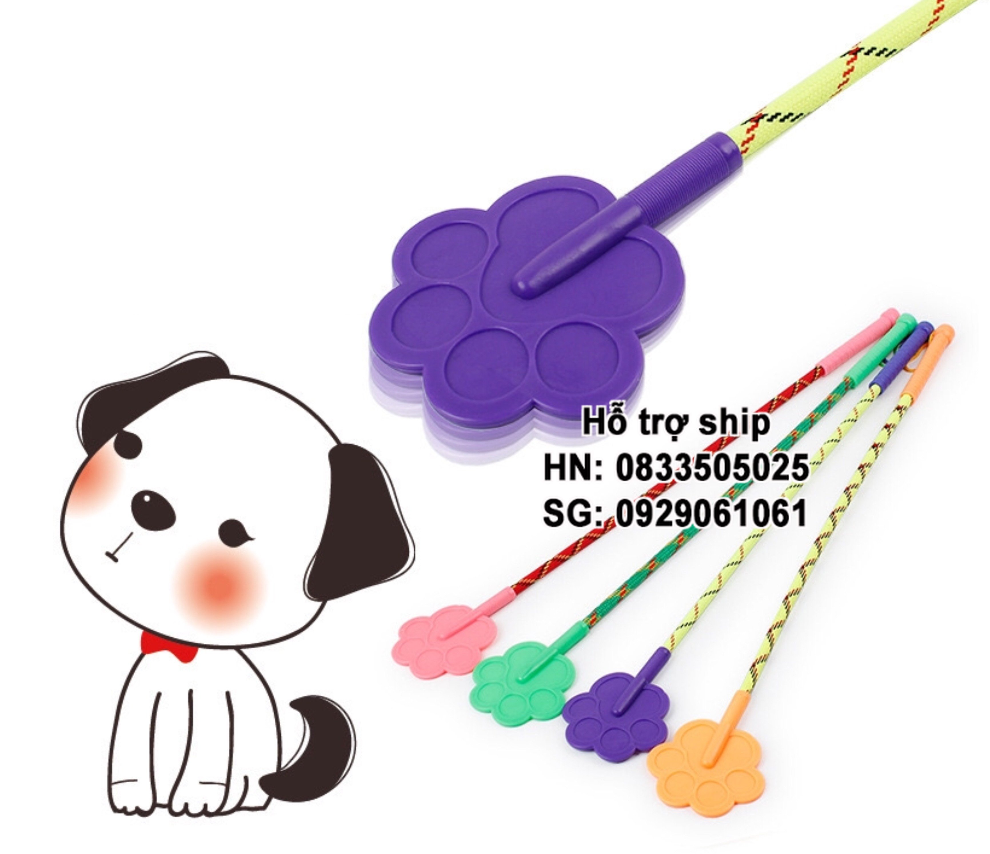 Hanpet - Cây tét đít huấn luyện chó mèo - Dụng cụ huấn luyện chó mèo