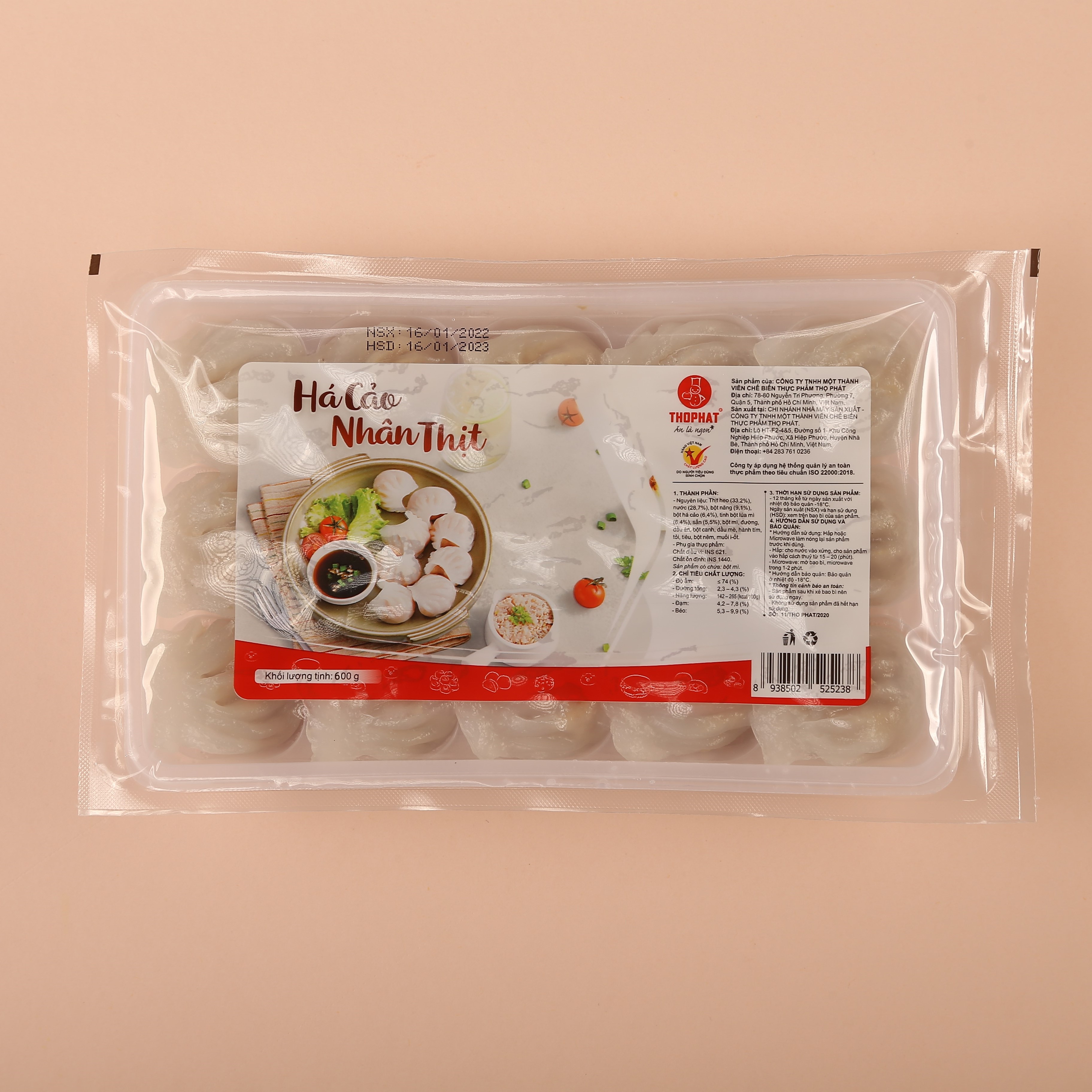 Há Cảo Nhân Thịt THỌ PHÁT FOOD 600g