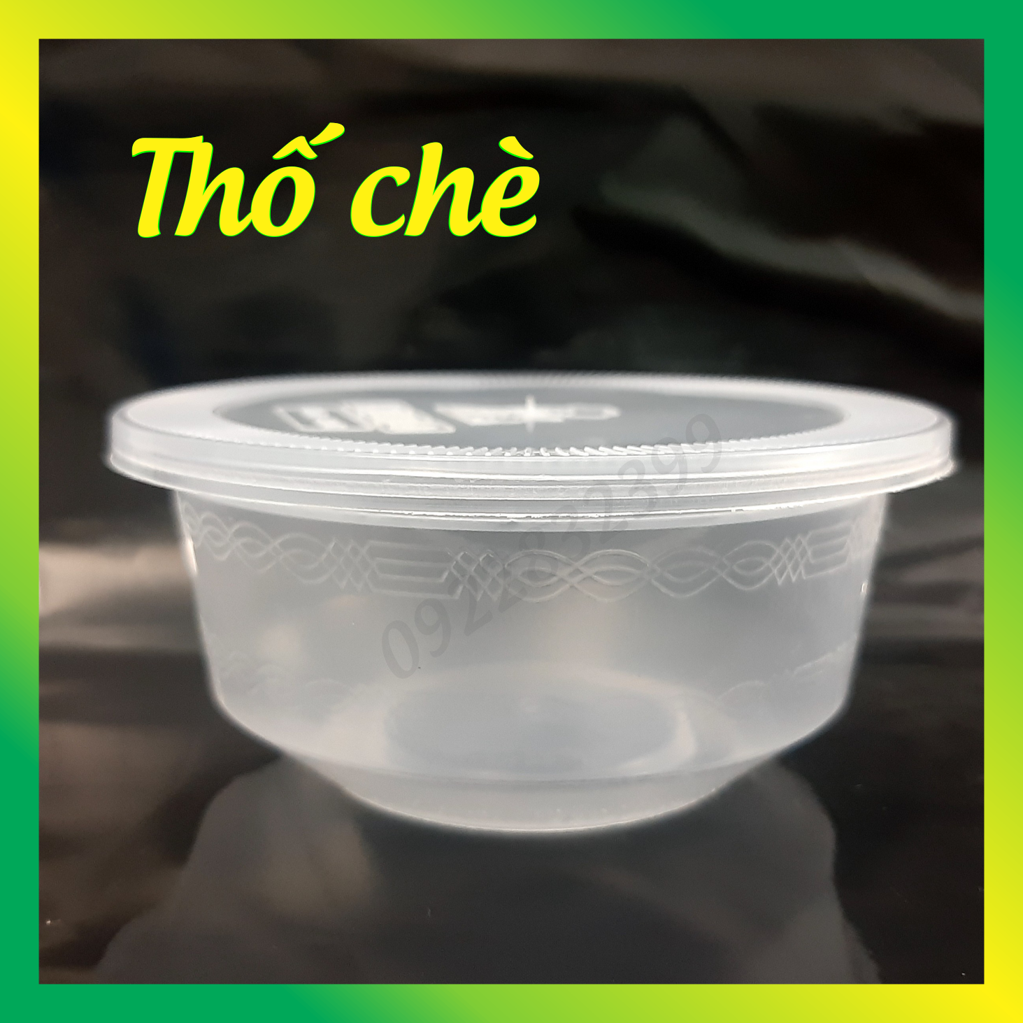 Thố nhựa 250 ml - Lốc 50 cái