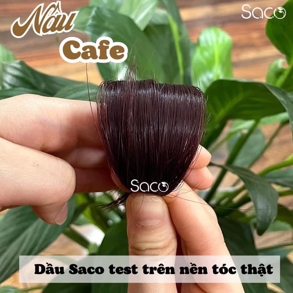 LƯỢC SACO PHỦ BẠC CHÍNH HÃNG  dầu gội nhuộm tóc  lên màu CHUẨN ĐẸP từ mọi nền tóc màu NÂU Cafe