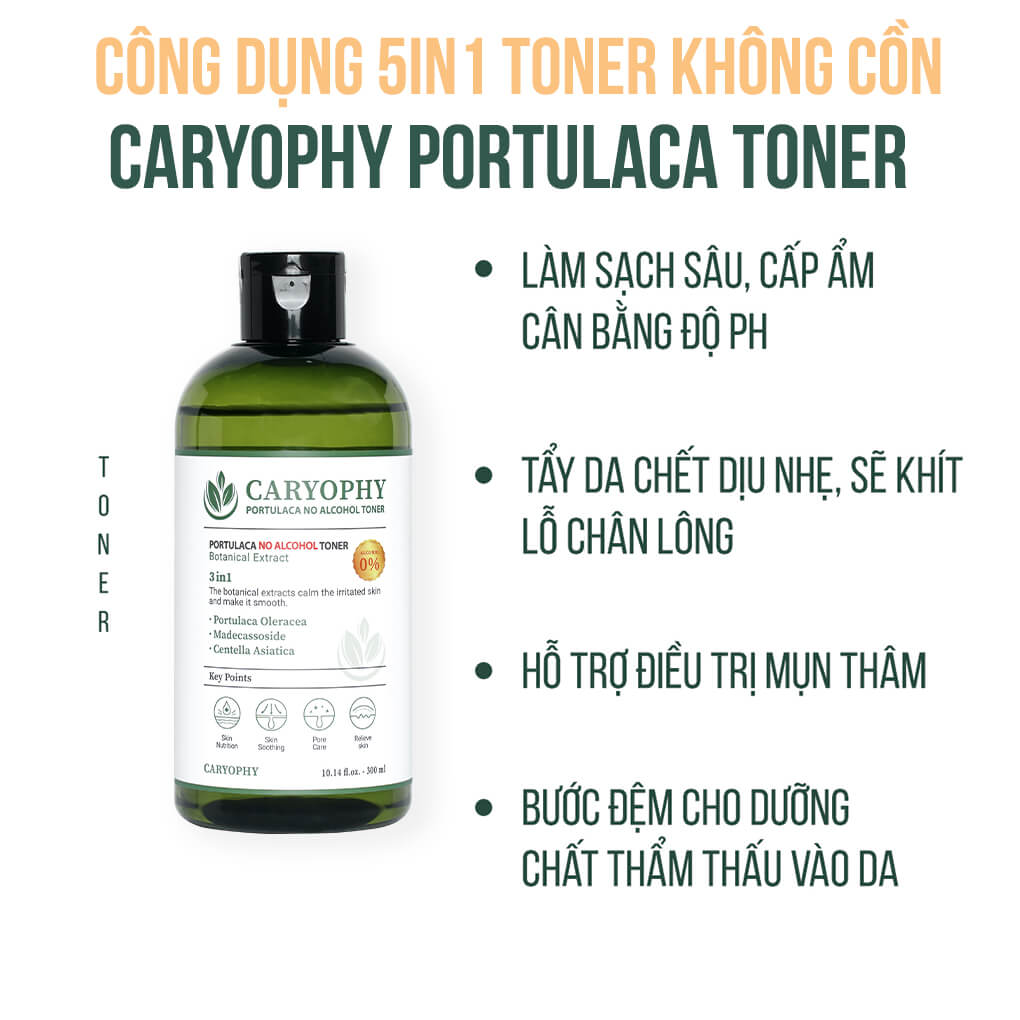Nước Hoa Hồng Caryophy Portulaca Toner 210ml