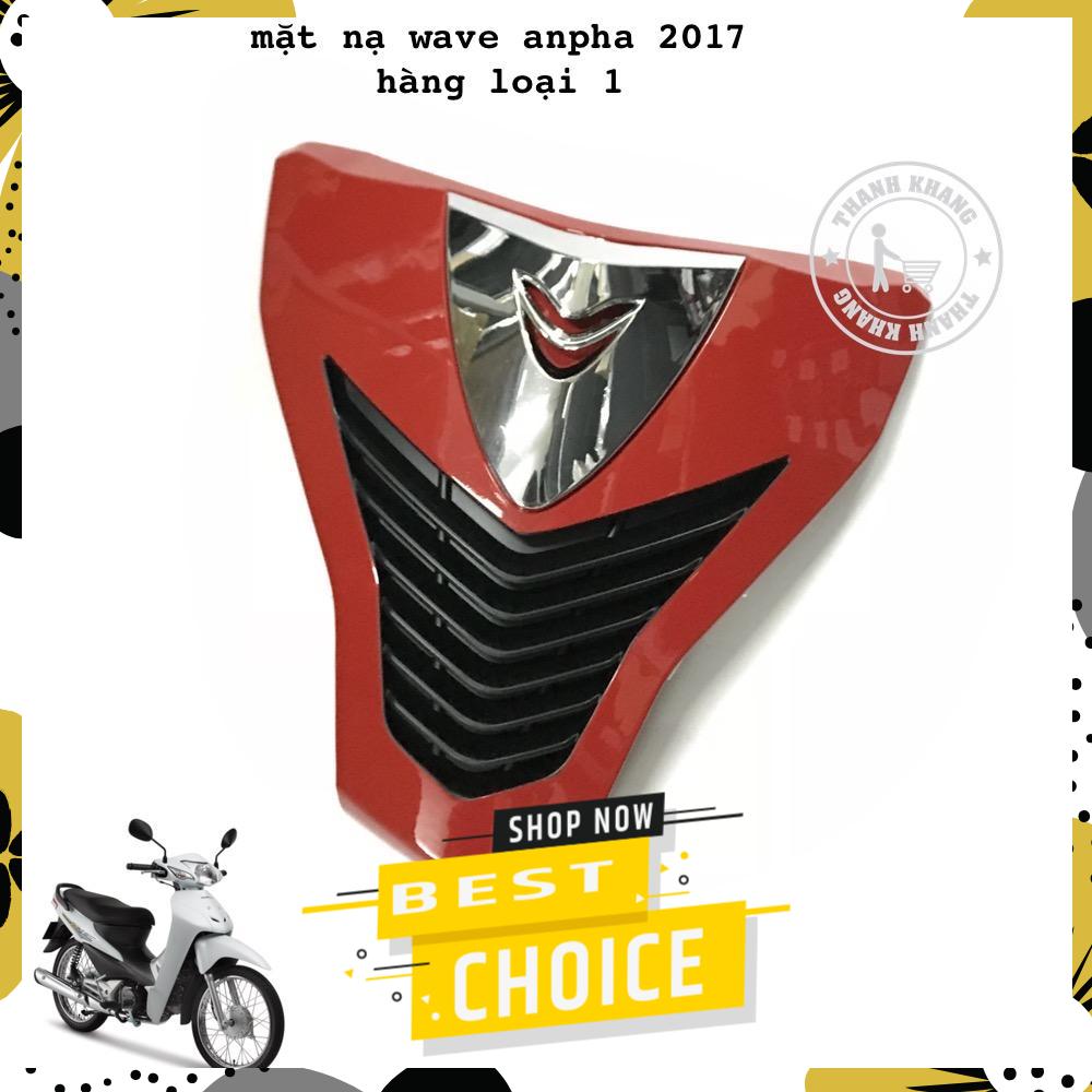 [HCM]Mặt nạ xe Wave Anpha 2017 đỏ phối đen Thanh Khang 006001129