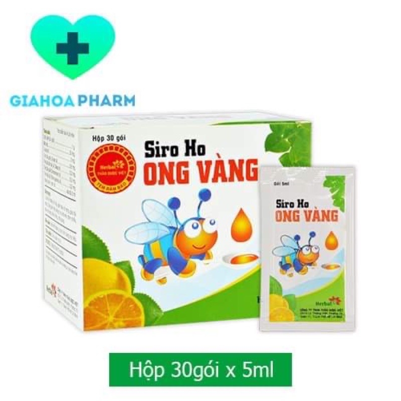 Siro ho Ong Vàng dạng gói