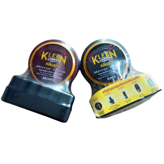 Set xi đánh giày kèm bàn chải Kleen Thái Lan 60g