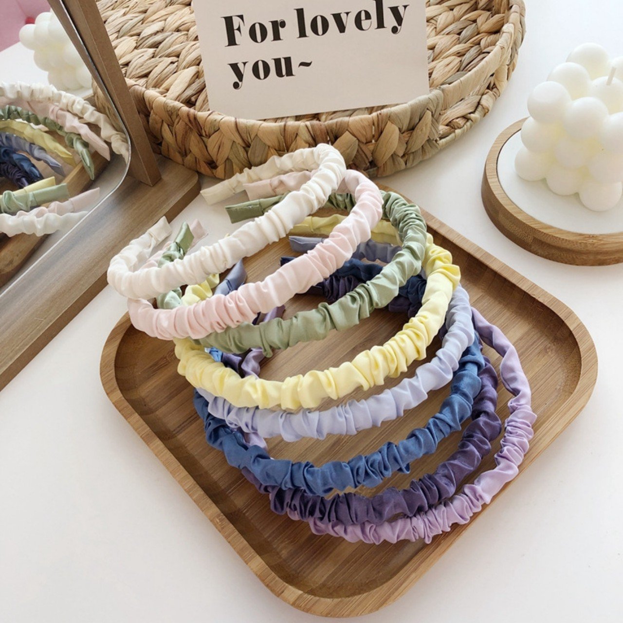 BĂNG ĐÔ TÓC VẢI SATIN NHÚN
